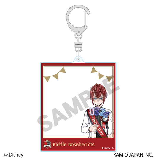 Disney Twisted Wonderland Omekashi Birthday Frame Acrylic Keychain [Riddle Rosehearts]