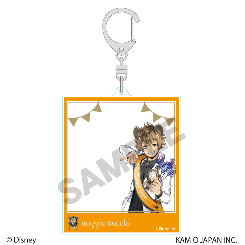 Disney Twisted Wonderland Omekashi Birthday Frame Acrylic Keychain [Ruggie Bucchi]