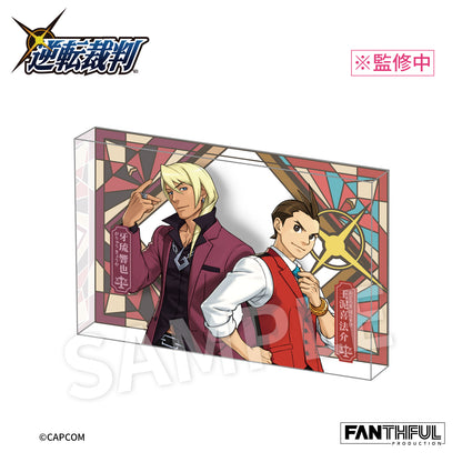 Ace Attorney 456 Acrylic Block Stand [Apollo & Klavier]