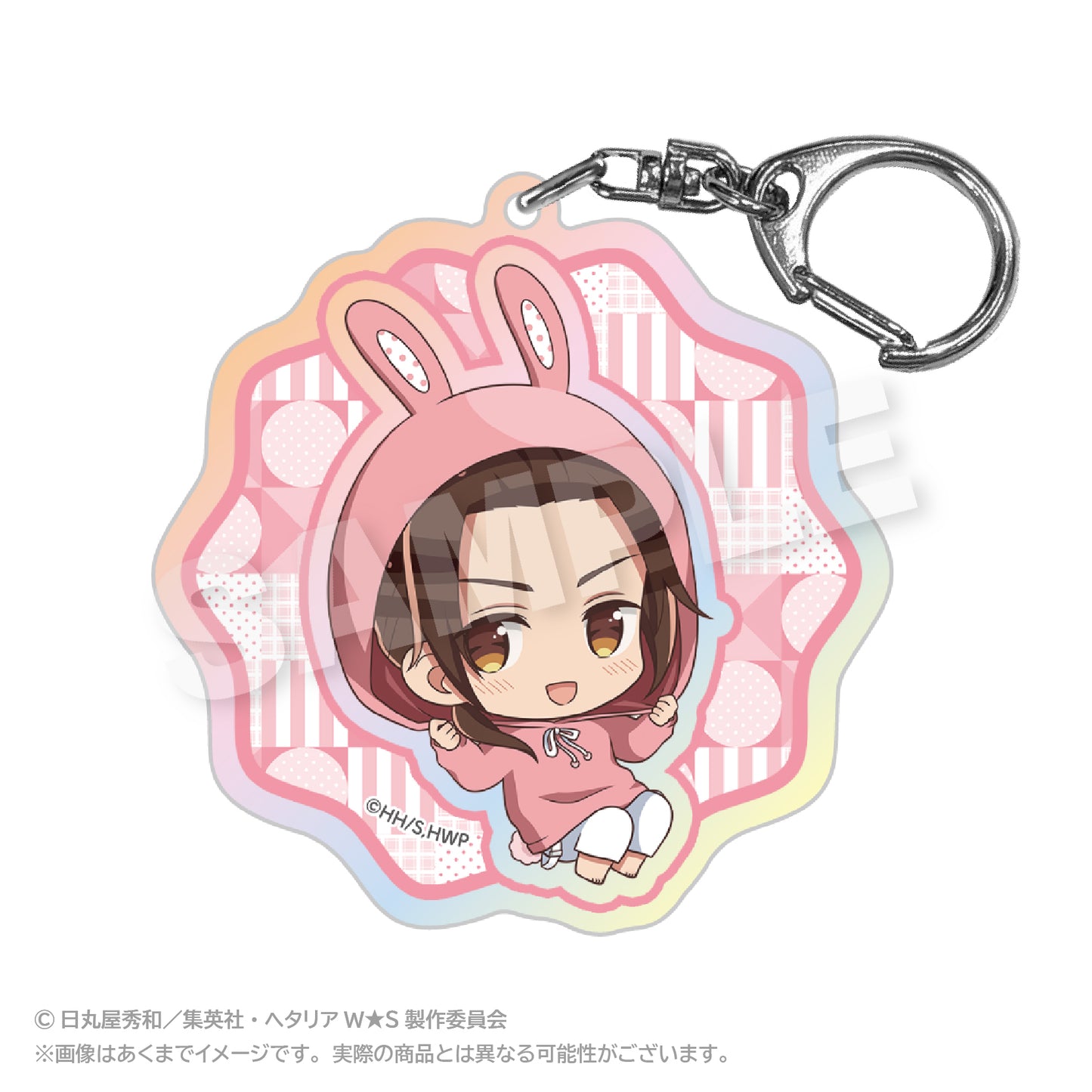 Hetalia World Stars (Animal Hoodie ver.) Holographic Keychain [China]