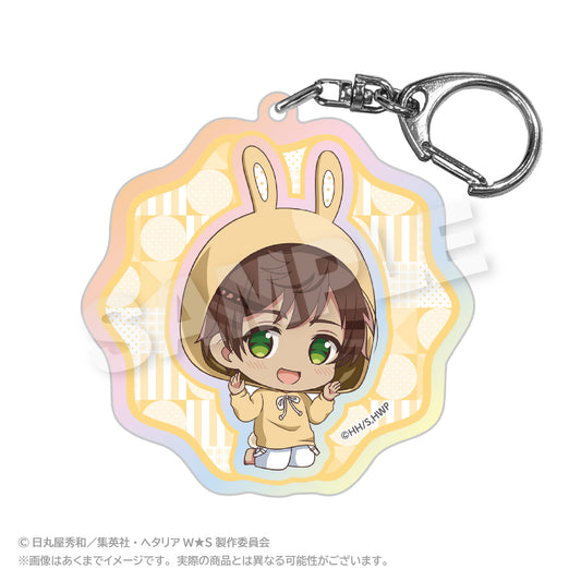 Hetalia World Stars (Animal Hoodie ver.) Holographic Keychain [Spain]