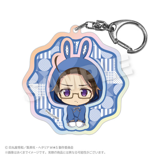 Hetalia World Stars (Animal Hoodie ver.) Holographic Keychain [Austria]
