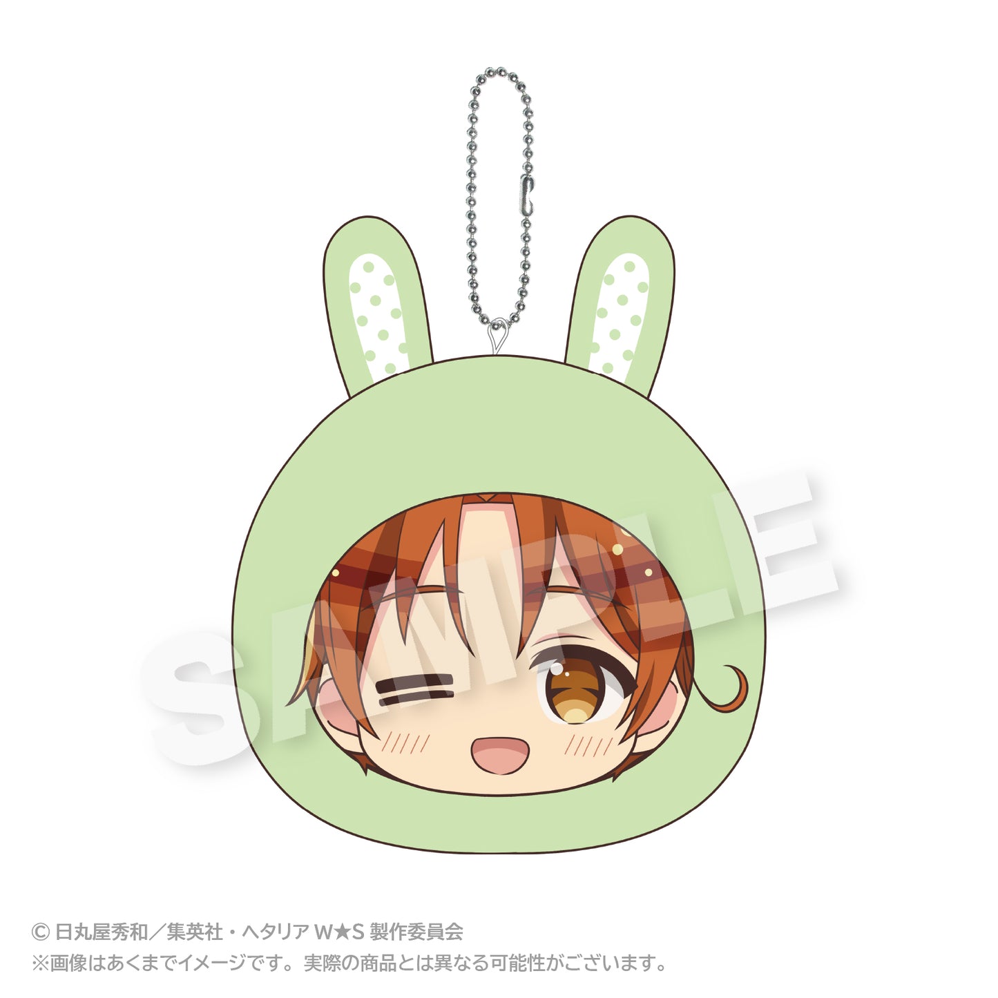 Hetalia World Stars (Animal Hoodie ver.) Marumates Cushion Keychain [Italy]