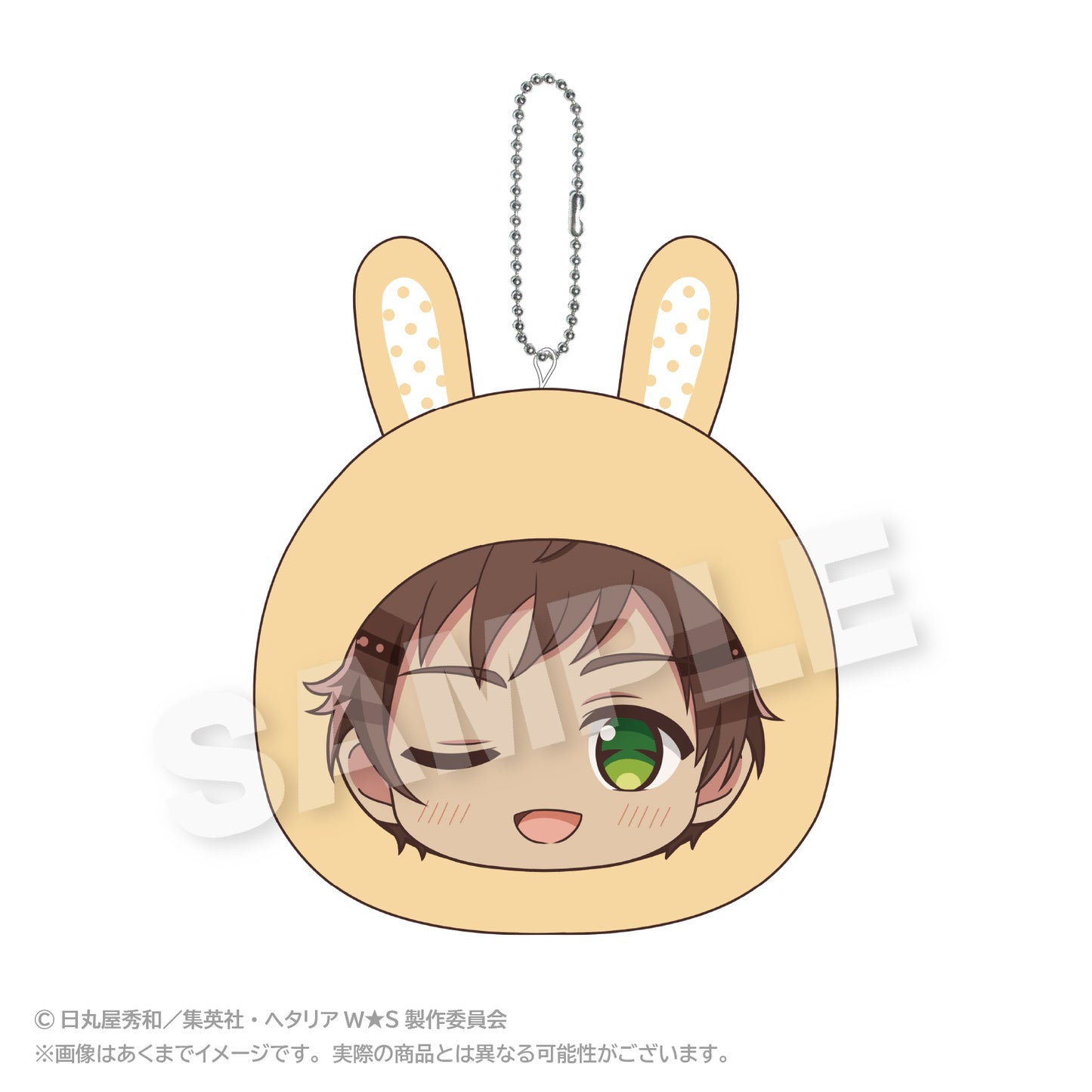 Hetalia World Stars (Animal Hoodie ver.) Marumates Cushion Keychain [Spain]