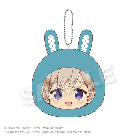 Hetalia World Stars (Animal Hoodie ver.) Marumates Cushion Keychain [Finland]
