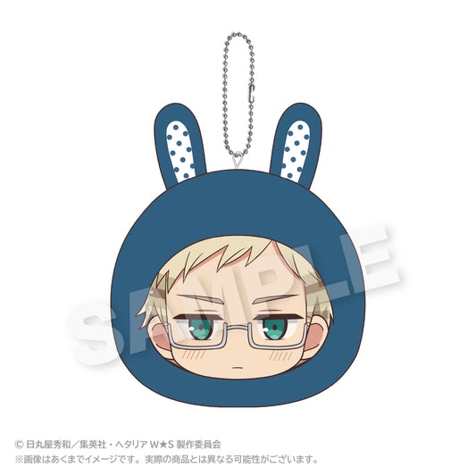 Hetalia World Stars (Animal Hoodie ver.) Marumates Cushion Keychain [Sweden]