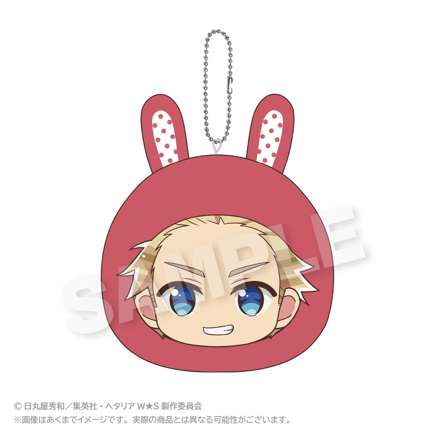 Hetalia World Stars (Animal Hoodie ver.) Marumates Cushion Keychain [Denmark]