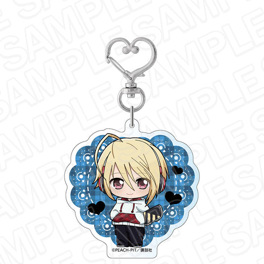 Shugo Chara! Hologram Plaid Style Deformed ver. Acrylic Keychain [Hotori Tadase]