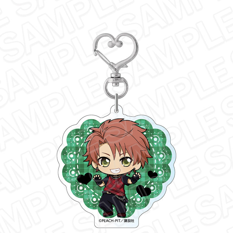 Shugo Chara! Hologram Plaid Style Deformed ver. Acrylic Keychain [Souma Kuukai]