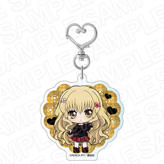 Shugo Chara! Hologram Plaid Style Deformed ver. Acrylic Keychain [Mashiro Rima]
