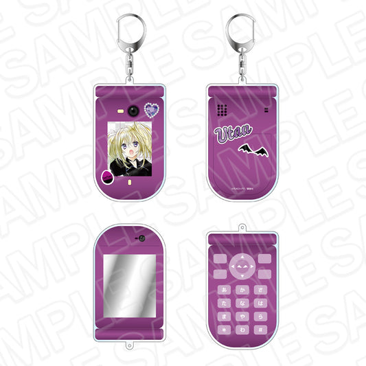 Shugo Chara! Flip Phone Acrylic Keychain [Hoshina Utau]