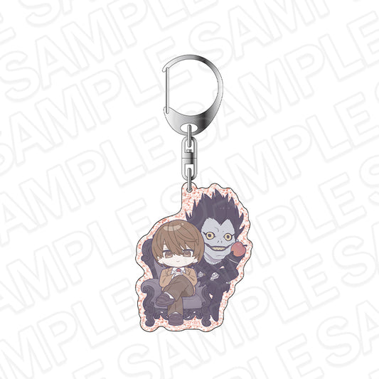 Death Note Glitter Acrylic Keychain [Light Yagami & Ryuk (Chibi ver.)]