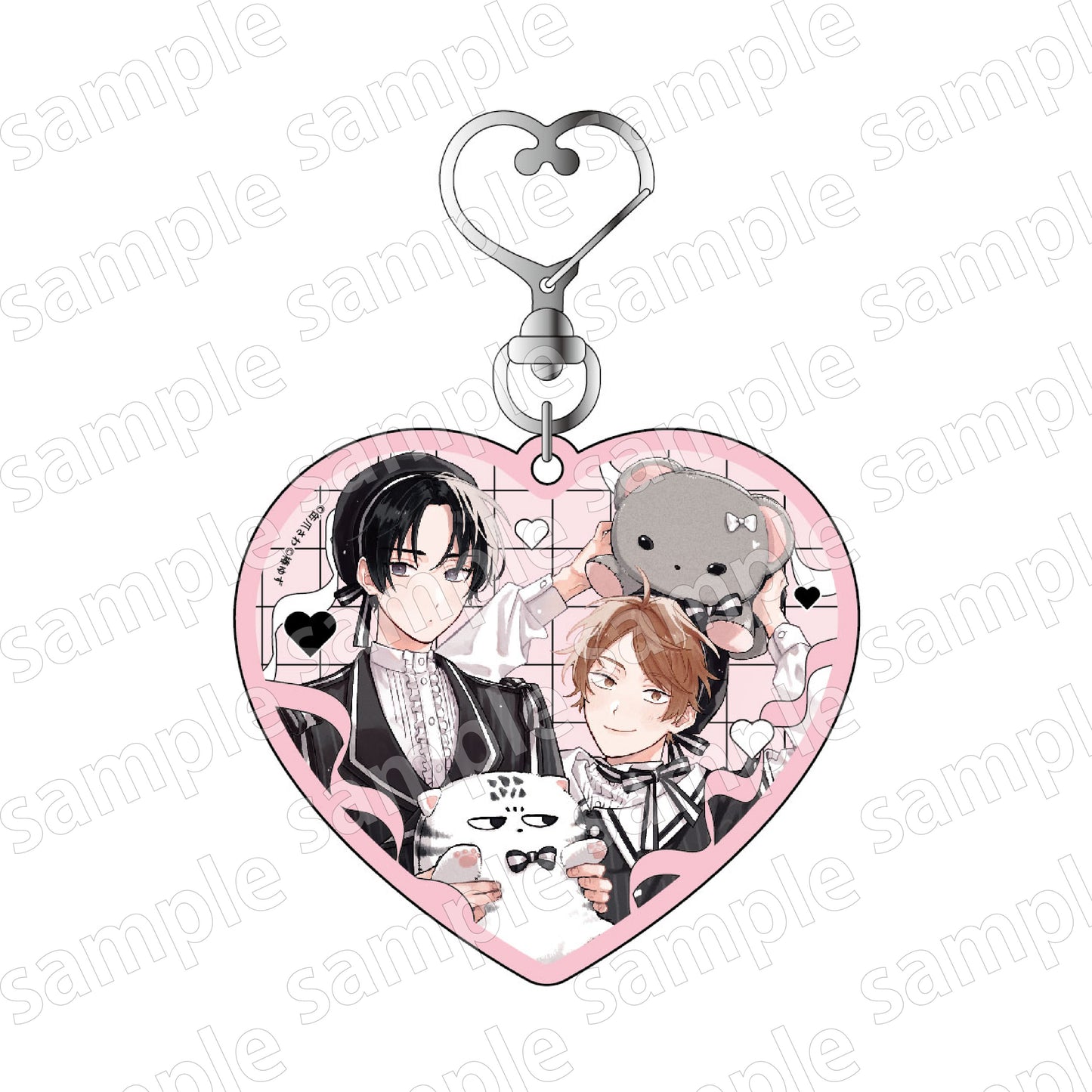 Minato's Laundromat (Black & Pink ver.) Acrylic Keychain