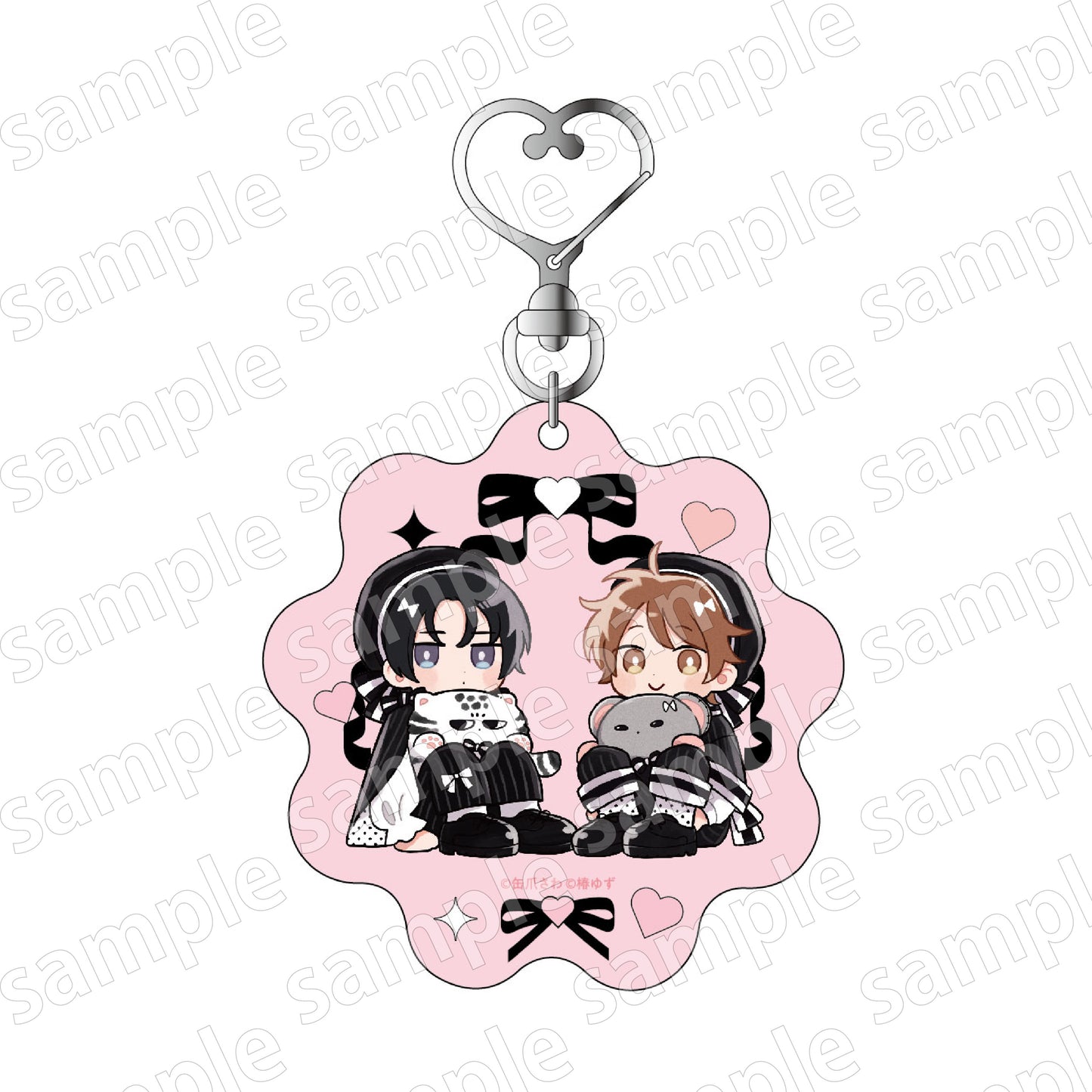 Minato's Laundromat (Black & Pink ver.) Deformed Acrylic Keychain
