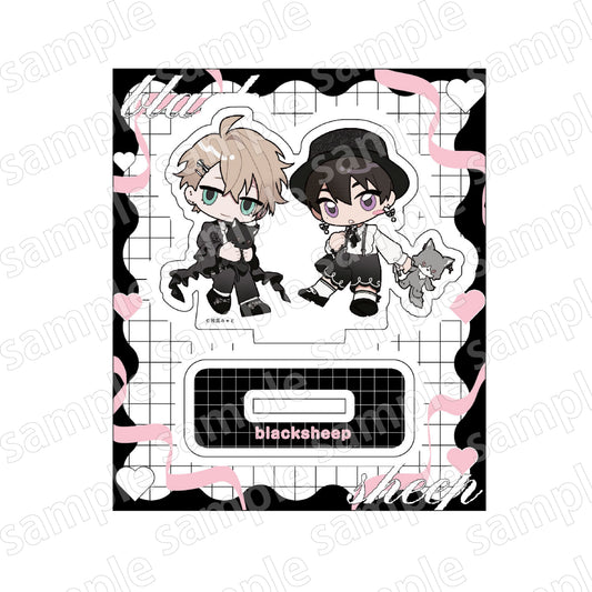 Black Sheep (Black & Pink ver.) Deformed Acrylic Stand