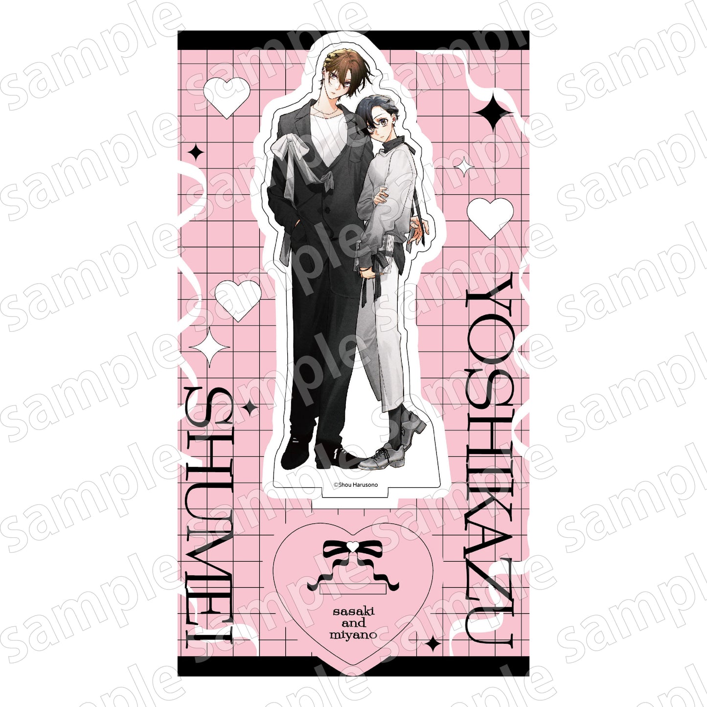 Sasaki and Miyano (Black & Pink ver.) Acrylic Stand
