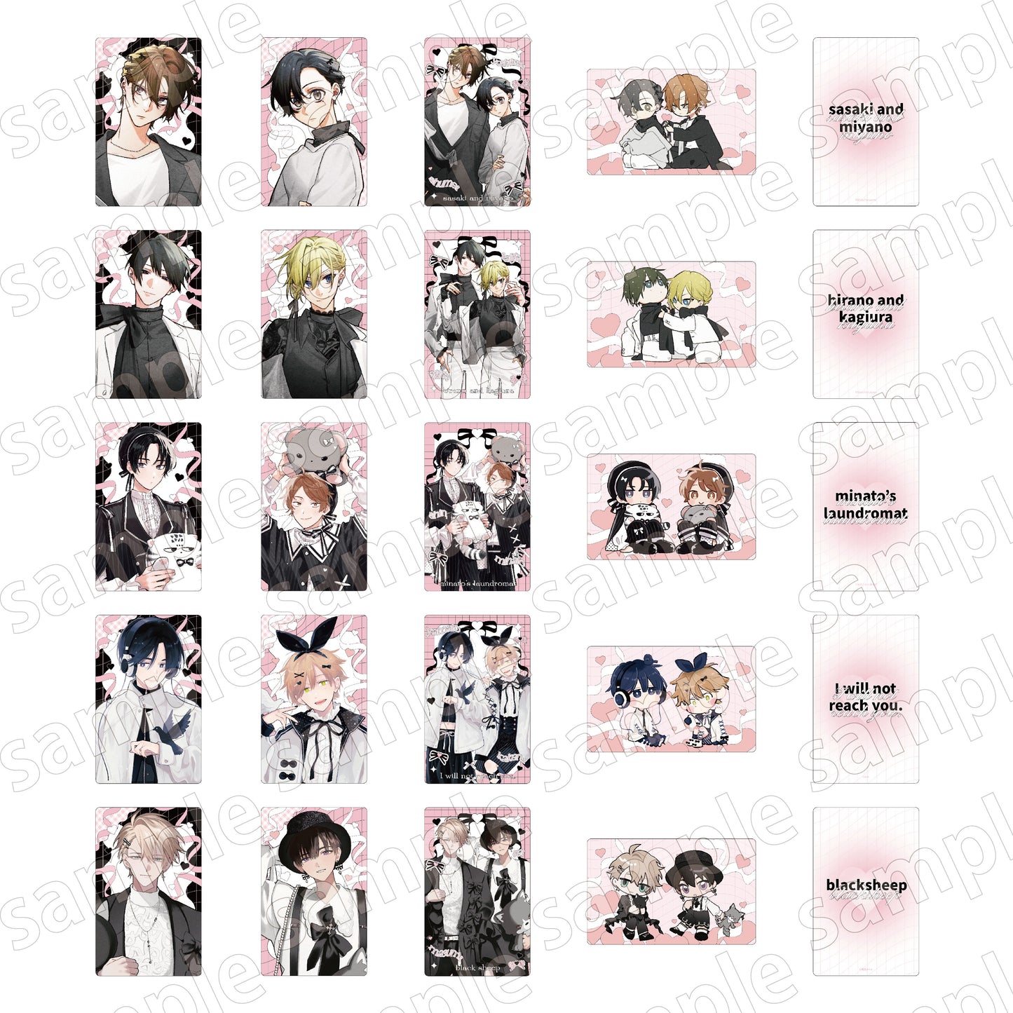 [FULL CASE] Yurukyun BL (Black & Pink ver.) Trading Card