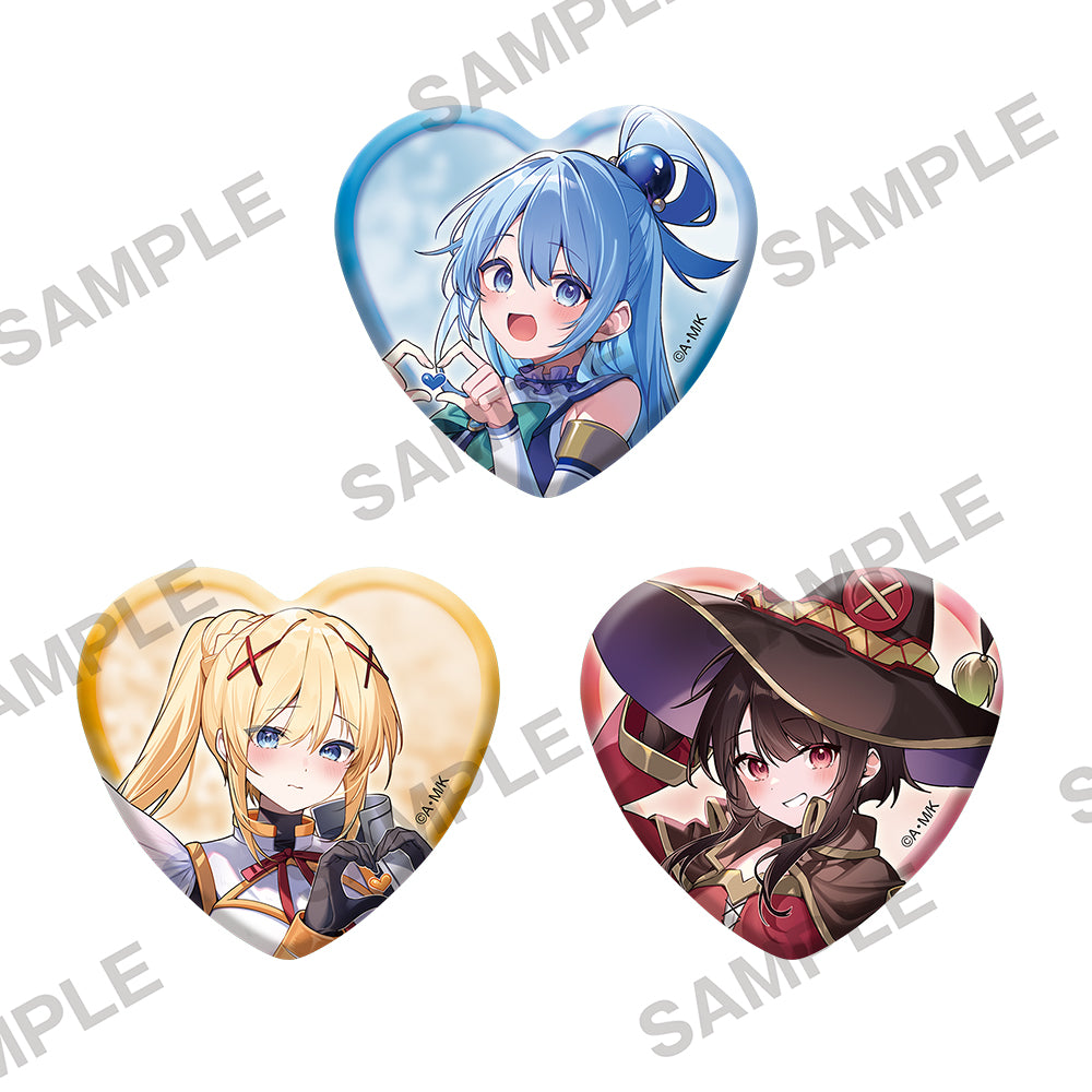 KonoSuba: God’s Blessing on This Wonderful World! Valentine 2026 Heart Can Badge Set