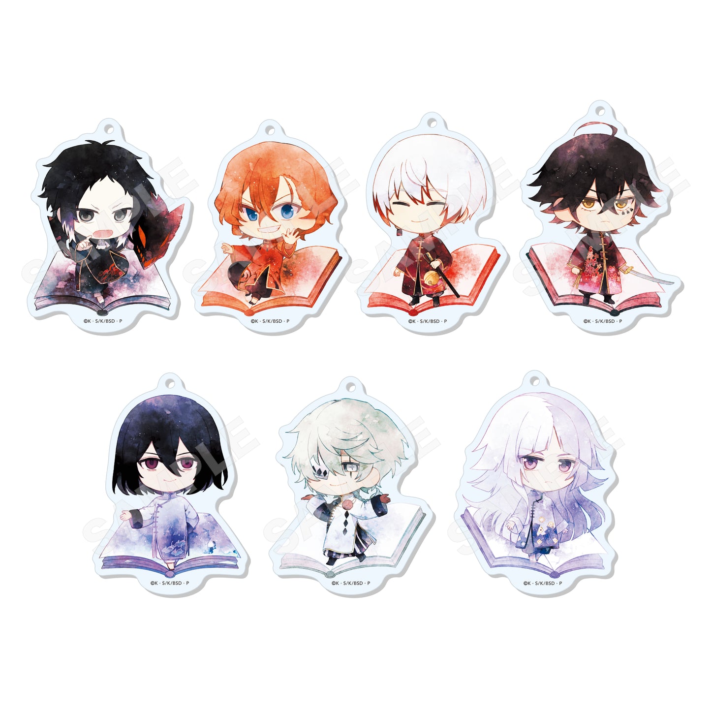 Bungo Stray Dogs (Chinese Outfit ver.) Trading Marutto Stand Keychain