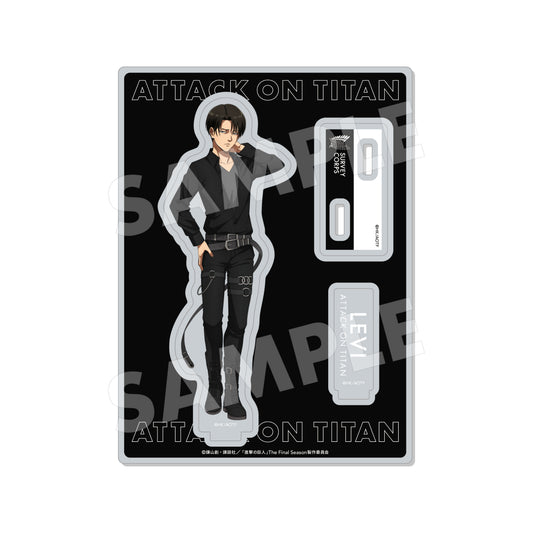 Attack on Titan (Black & White ver.) Acrylic Stand [Levi Ackerman - Black]