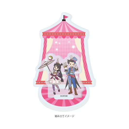 Ace Attorney GraffArt (Circus ver.) Acrylic Stand Plate [Phoenix & Maya]