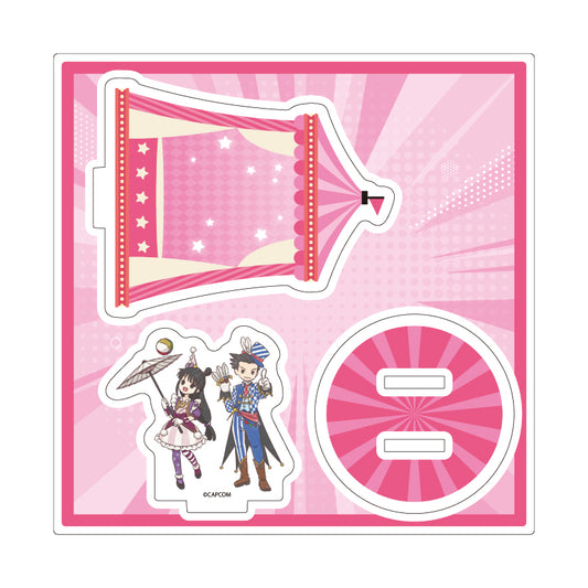 Ace Attorney GraffArt (Circus ver.) Acrylic Stand Plate [Phoenix & Maya]