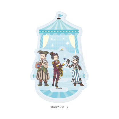 Ace Attorney GraffArt (Circus ver.) Acrylic Stand Plate [Edgeworth & Gumshoe & Franziska]
