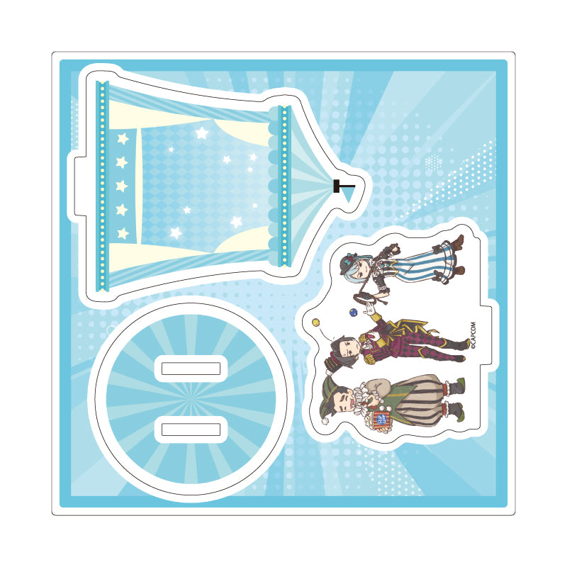 Ace Attorney GraffArt (Circus ver.) Acrylic Stand Plate [Edgeworth & Gumshoe & Franziska]
