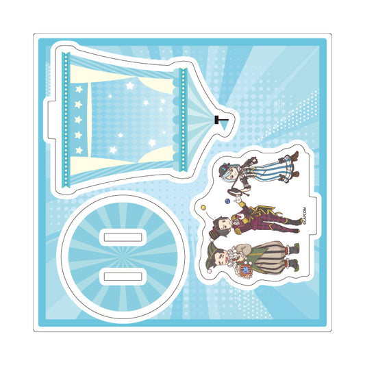 Ace Attorney GraffArt (Circus ver.) Acrylic Stand Plate [Edgeworth & Gumshoe & Franziska]