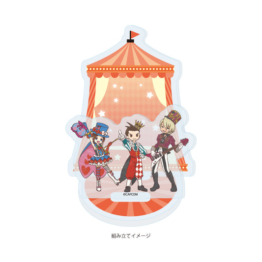 Ace Attorney GraffArt (Circus ver.) Acrylic Stand Plate [Apollo & Trucy & Klavier]