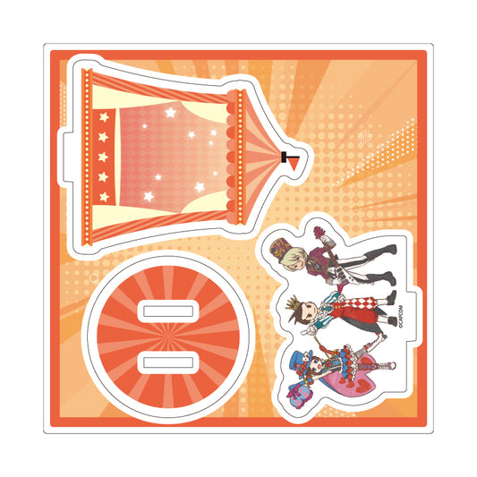 Ace Attorney GraffArt (Circus ver.) Acrylic Stand Plate [Apollo & Trucy & Klavier]