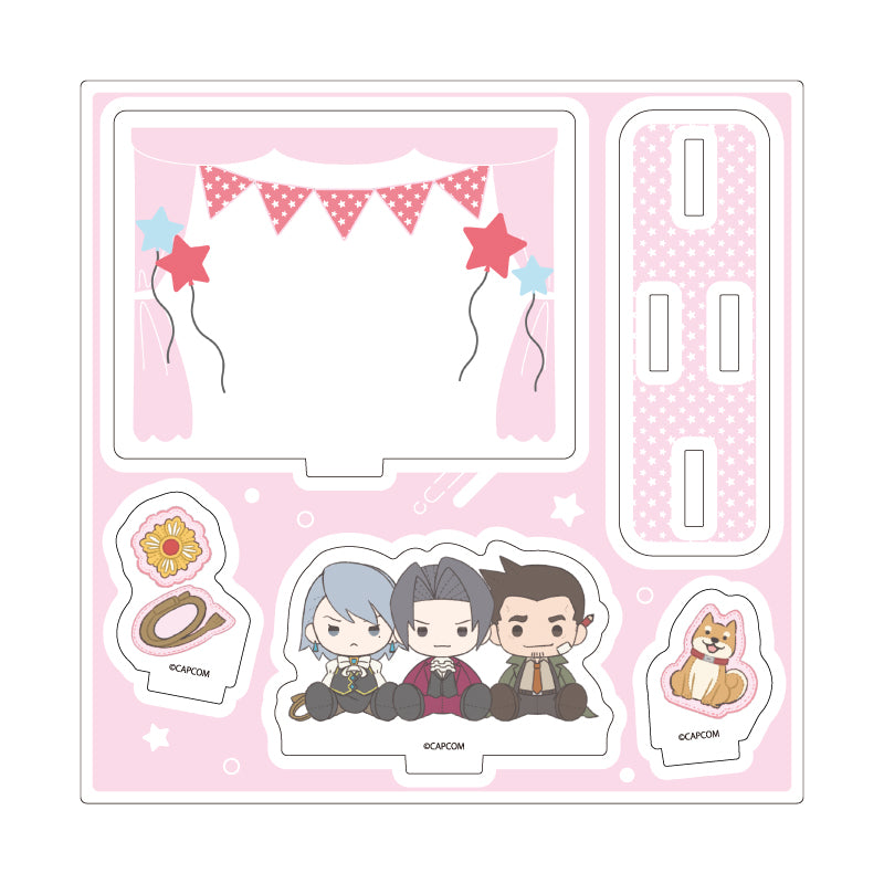 Ace Attorney Potenui Acrylic Stand Plate [Edgeworth & Gumshoe & Franziska]