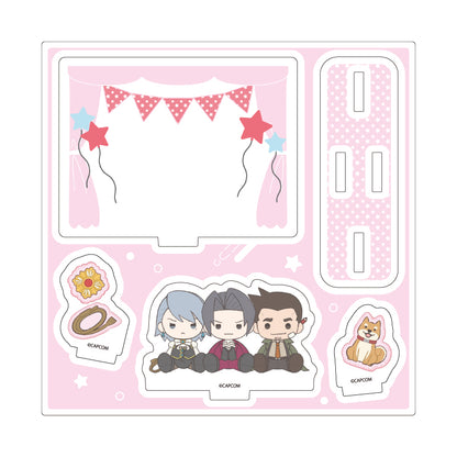 Ace Attorney Potenui Acrylic Stand Plate [Edgeworth & Gumshoe & Franziska]