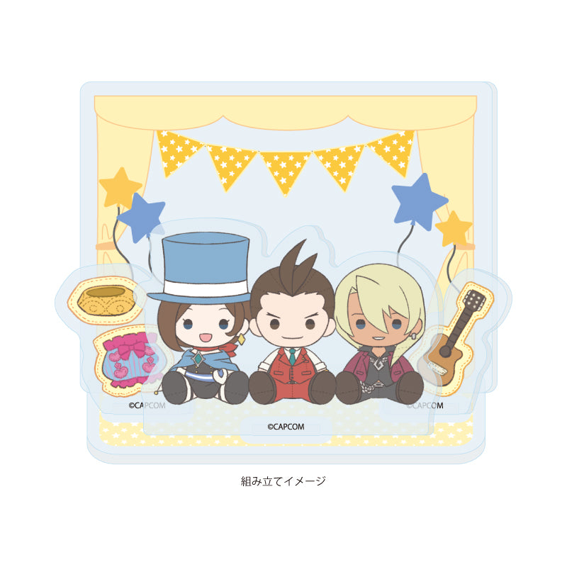 Ace Attorney Potenui Acrylic Stand Plate [Apollo & Trucy & Klavier]
