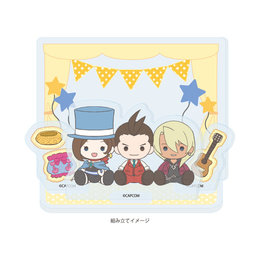 Ace Attorney Potenui Acrylic Stand Plate [Apollo & Trucy & Klavier]
