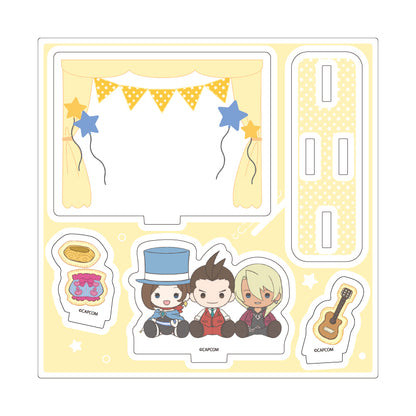 Ace Attorney Potenui Acrylic Stand Plate [Apollo & Trucy & Klavier]