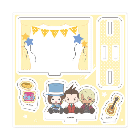 Ace Attorney Potenui Acrylic Stand Plate [Apollo & Trucy & Klavier]