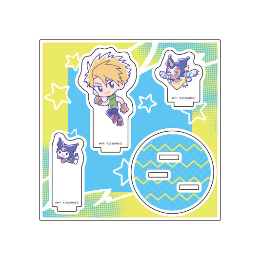 Digimon Adventure x Sanrio Characters Acrylic Stand Plate [Ishida Yamato & Gabumon x Kuromi]