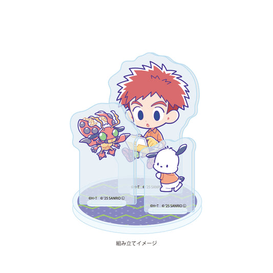 Digimon Adventure x Sanrio Characters Acrylic Stand Plate [Izumi Koshiro & Tentomon x Pochacco]