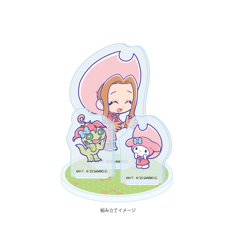 Digimon Adventure x Sanrio Characters Acrylic Stand Plate [Tachikawa Mimi & Palmon x My Melody]