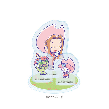 Digimon Adventure x Sanrio Characters Acrylic Stand Plate [Tachikawa Mimi & Palmon x My Melody]
