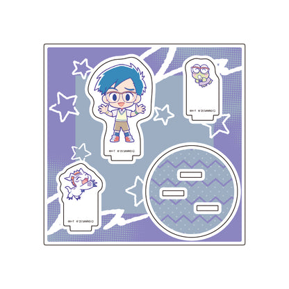 Digimon Adventure x Sanrio Characters Acrylic Stand Plate [Kido Joe & Gomamon x Keroppi]