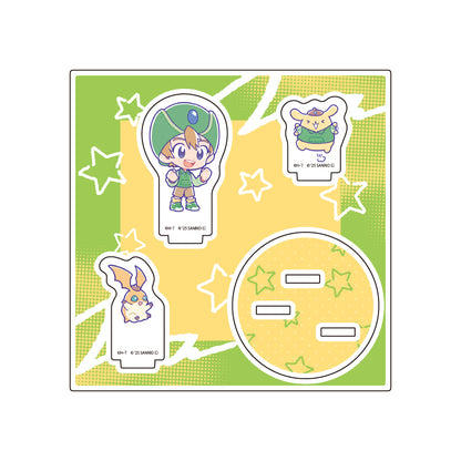 Digimon Adventure x Sanrio Characters Acrylic Stand Plate [Takaishi Takeru & Patamon x Pompompurin]