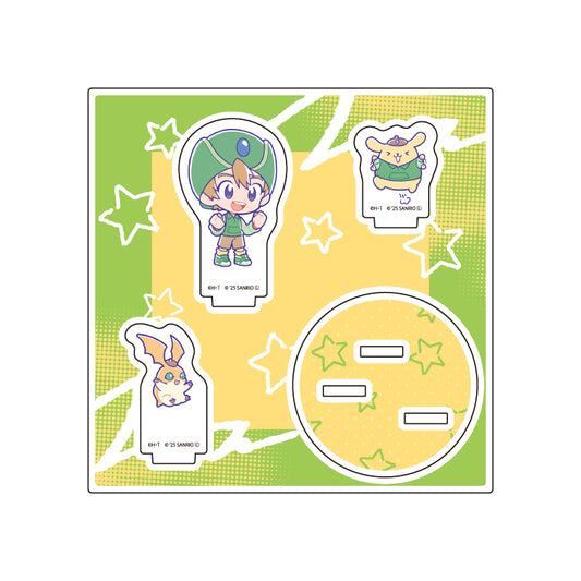 Digimon Adventure x Sanrio Characters Acrylic Stand Plate [Takaishi Takeru & Patamon x Pompompurin]