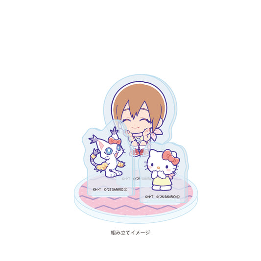 Digimon Adventure x Sanrio Characters Acrylic Stand Plate [Yagami Hikari & Tailmon x Hello Kitty]