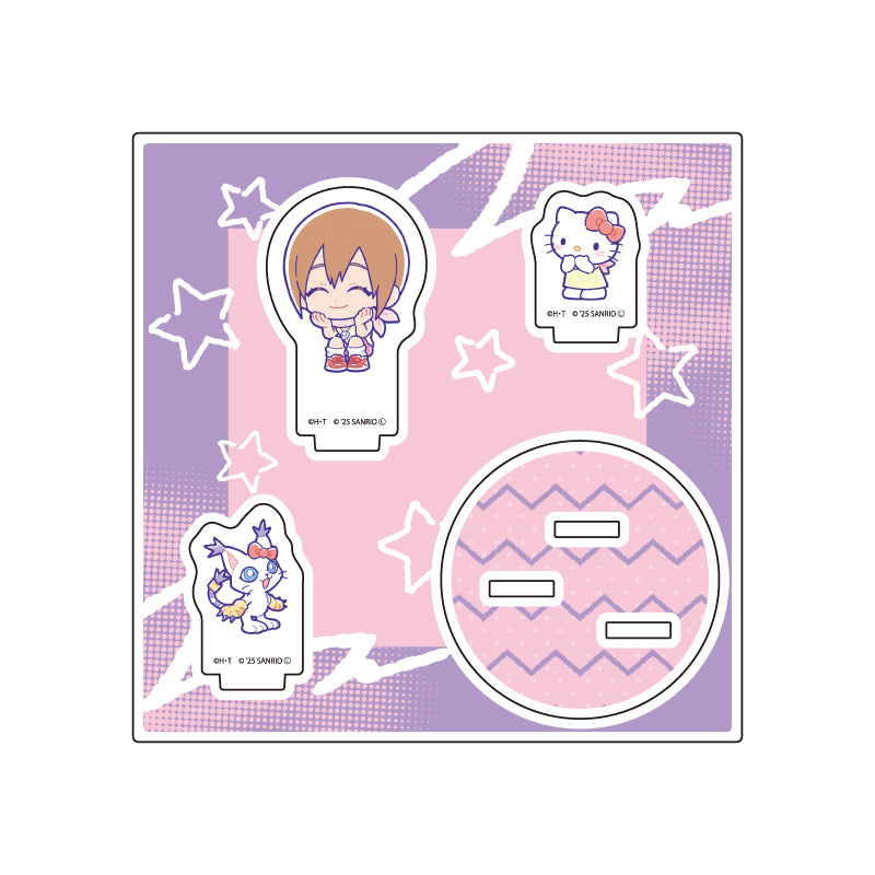 Digimon Adventure x Sanrio Characters Acrylic Stand Plate [Yagami Hikari & Tailmon x Hello Kitty]