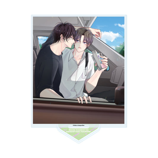 Mask Danshi: This Shouldn't Lead to Love Official Illustration Acrylic Stand [Sumino Yuki & Tsuruga Terumachi]