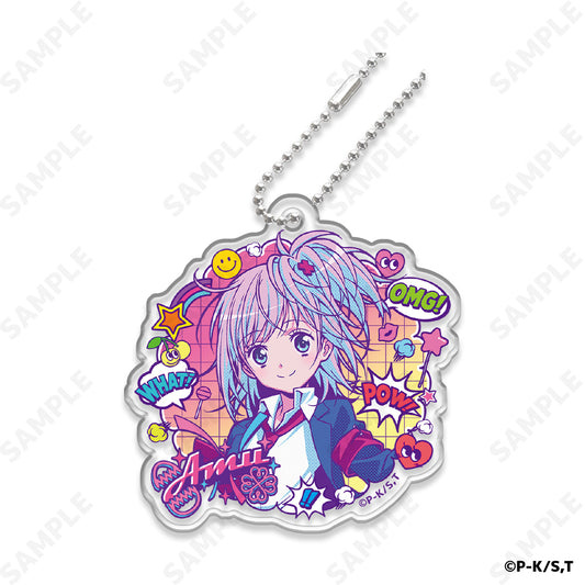 Shugo Chara! "American Pop Series" Acrylic Keychain [Hinamori Amu]