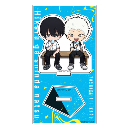 The Summer Hikaru Died Mini Chara Acrylic Stand [Yoshiki & Hikaru - School Uniform]