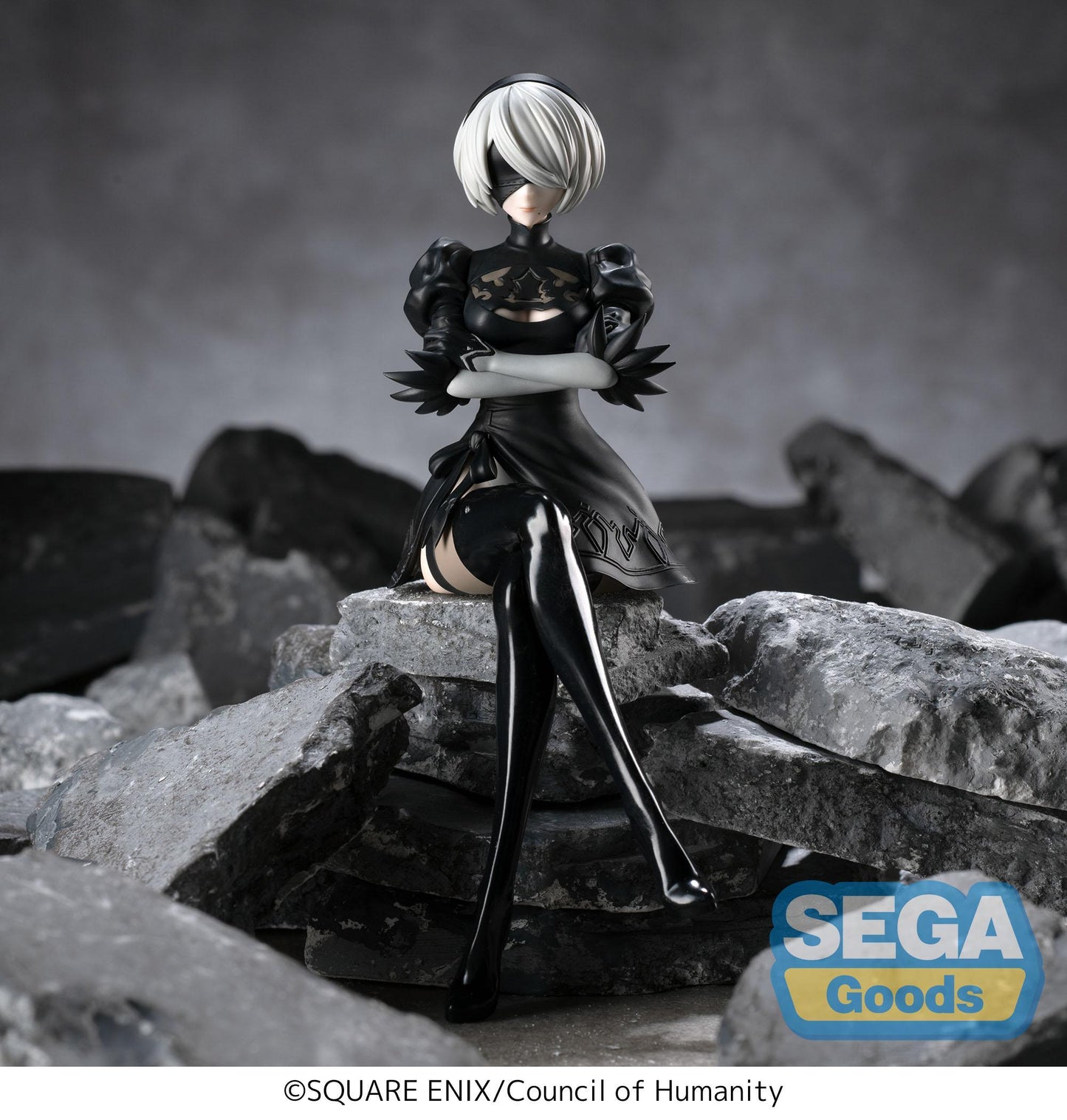 Sega - NieR:Automata Ver1.1a PM Chokonose Premium Perching Figure [2B]